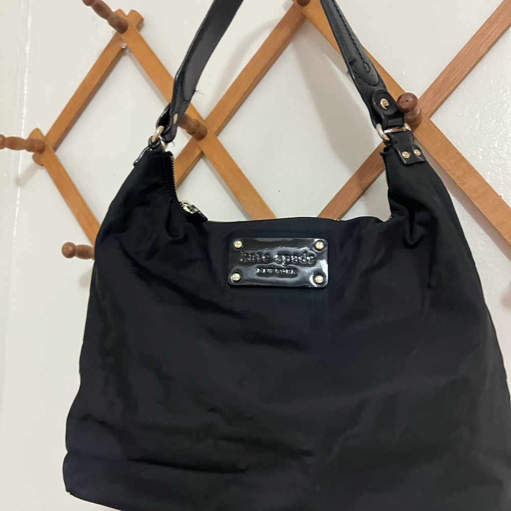 Kate Spade Black Hobo Bag with Slouchy Design
